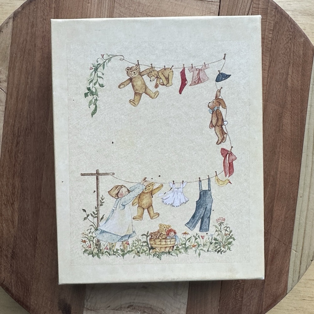 VTG Main Street Press Note Cards Ellen Stouffer 13 Ct New Envelopes Teddy Bears